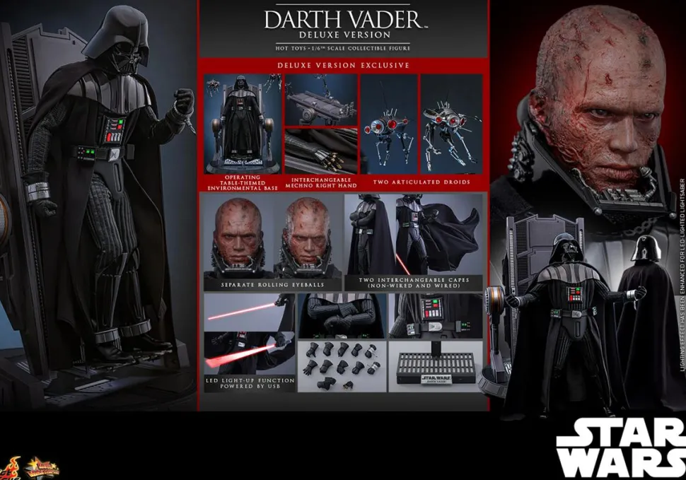 Star Wars Episode III: Revenge of the Sith - Darth Vader (Deluxe Version) 1/6th Scale Hot Toys Action Figure