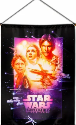 Star Wars Episode IV: A New Hope - Movie Poster Satin Banner