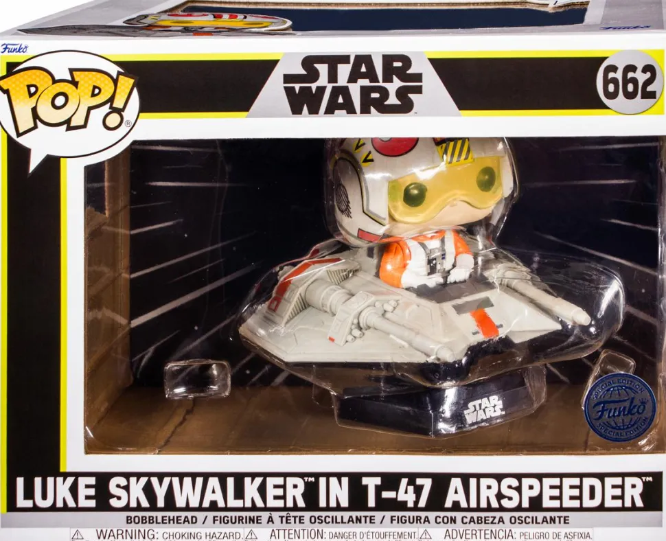 Star Wars Episode V: The Empire Strikes Back - Luke in T-47 Airspeeder Pop! Rides Vinyl Figure