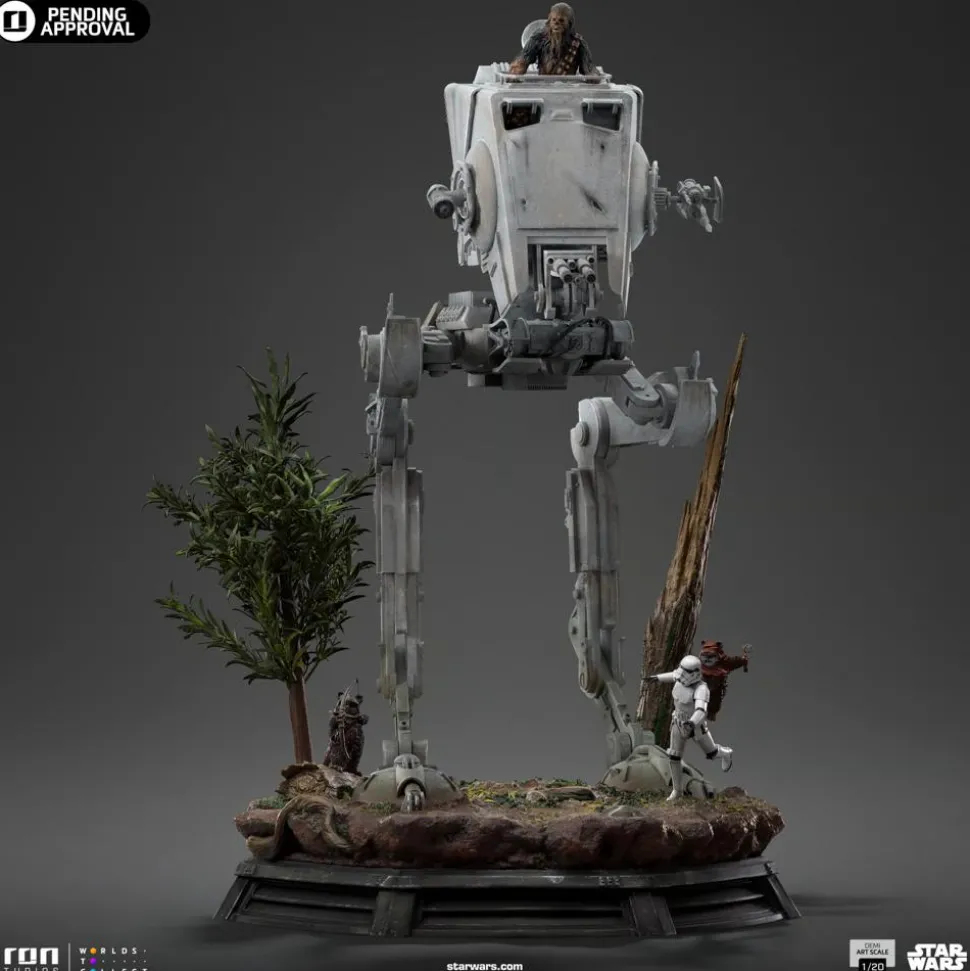 Star Wars Episode VI: Return of the Jedi - AT-ST & Chewbacca 1/20th Diorama Statue