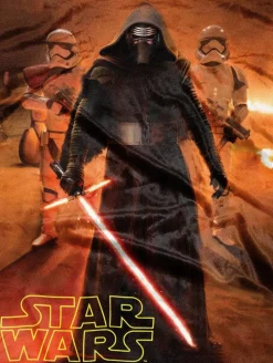 Star Wars Episode VII: The Force Awakens - First Order Kylo Ren & Troopers High Definition Silk Touch Throw Blanket