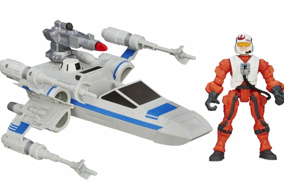 Star Wars Episode VII: The Force Awakens - Hero Mashers Resistance X-Wing Vehicle and Pilot Action Figure