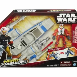 Star Wars Episode VII: The Force Awakens - Hero Mashers Resistance X-Wing Vehicle and Pilot Action Figure