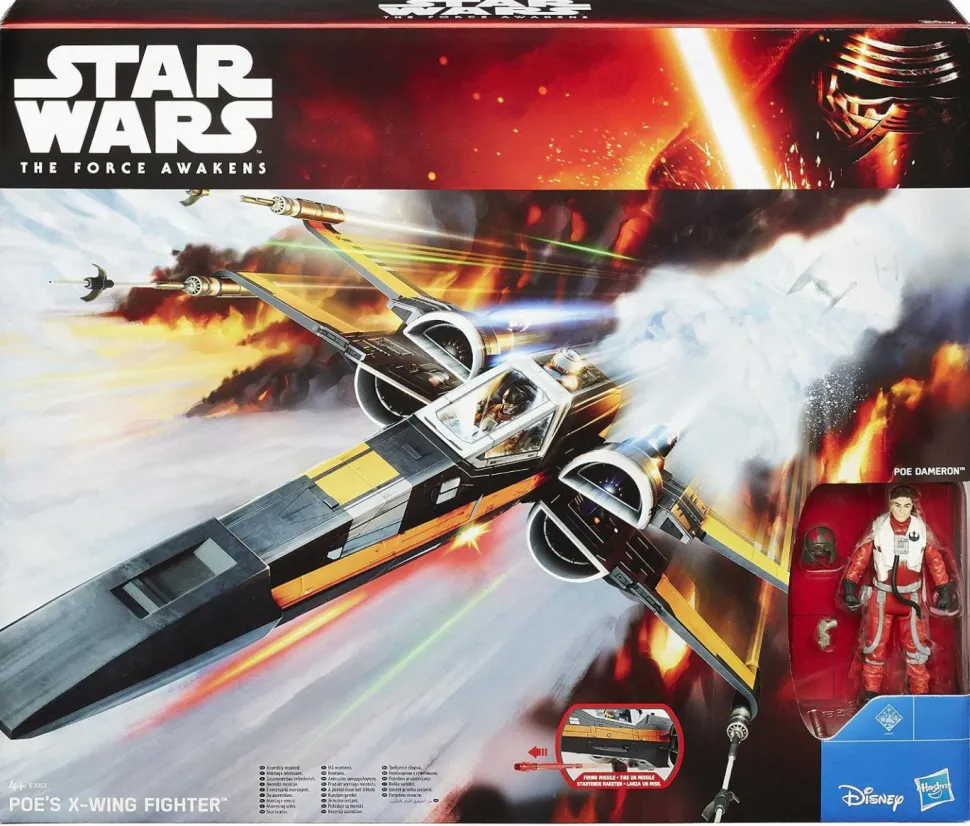 Star Wars Episode VII: The Force Awakens - Poe Dameron’s Class III Deluxe Resistance X-Wing Fighter Vehicle