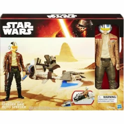 Star Wars Episode VII: The Force Awakens - Speeder Bike and Poe Dameron (Hero Series Vehicle & 12” Action Figure Set)