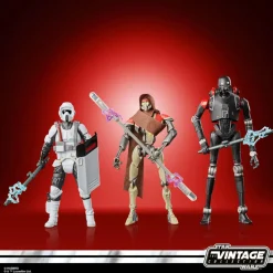 Star Wars Jedi: Survivor - Riot Scout Trooper, MagnaGuard & KX Security Droid Gaming Greats Vintage Collection Kenner 3.75” Scale Action Figure 3-Pack