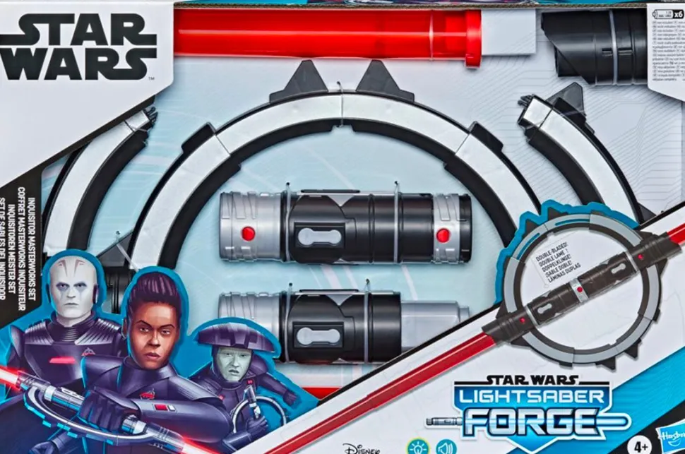 Star Wars: Obi-Wan Kenobi - Inquisitor Masterworks Double-Bladed Lightsaber Forge Electronic Lightsaber Roleplay Replica