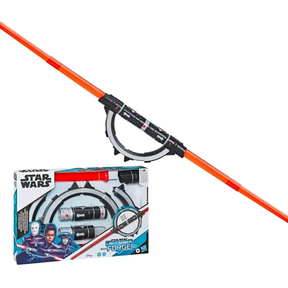 Star Wars: Obi-Wan Kenobi - Inquisitor Masterworks Double-Bladed Lightsaber Forge Electronic Lightsaber Roleplay Replica