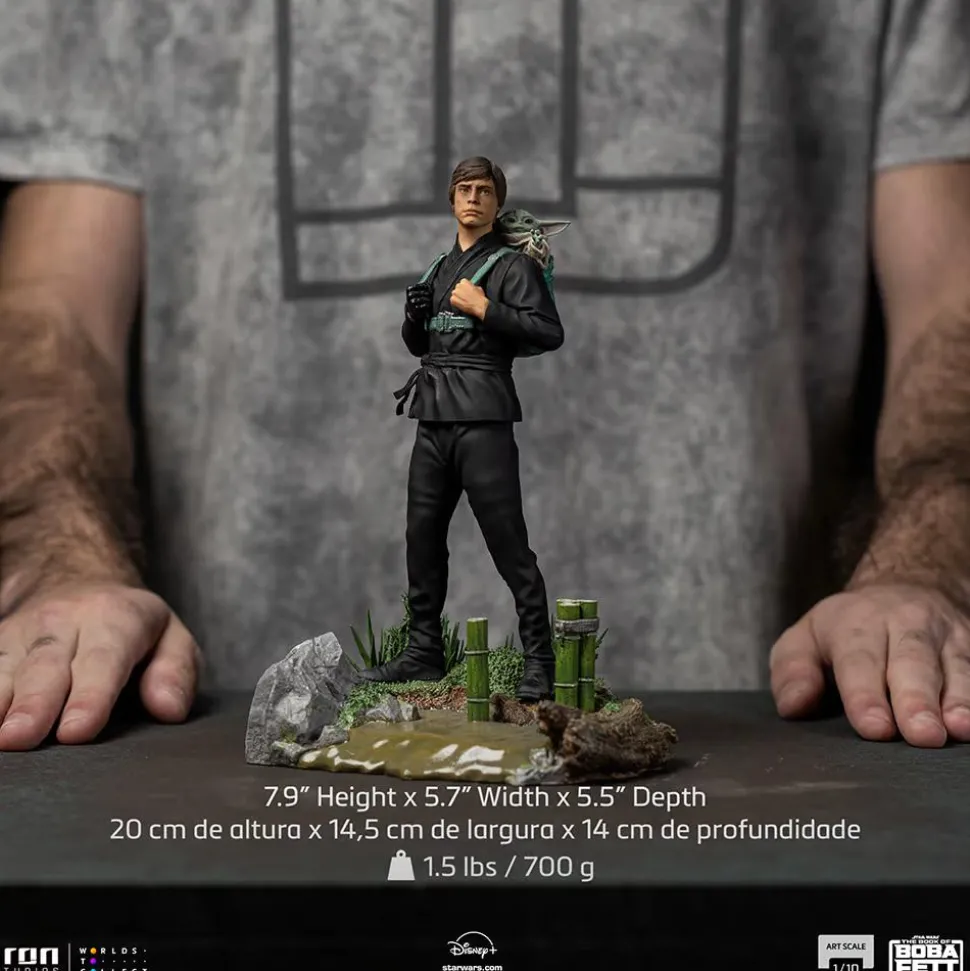 Star Wars: The Book of Boba Fett - Luke & Grogu Training 1/10th Scale Statue