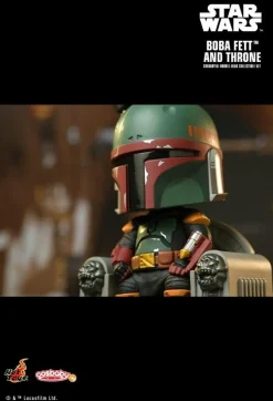 Star Wars: The Book of Boba Fett - Boba Fett on Throne Cosbaby (S) Hot Toys Figure