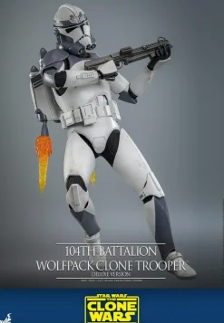 Star Wars: The Clone Wars - 104th Battalion Wolfpack Clone Trooper Deluxe Version 1/6th Scale Hot Toys Action Figure