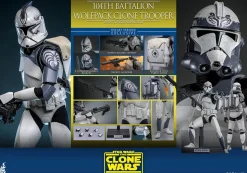 Star Wars: The Clone Wars - 104th Battalion Wolfpack Clone Trooper Deluxe Version 1/6th Scale Hot Toys Action Figure