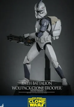 Star Wars: The Clone Wars - 104th Battalion Wolfpack Clone Trooper Deluxe Version 1/6th Scale Hot Toys Action Figure