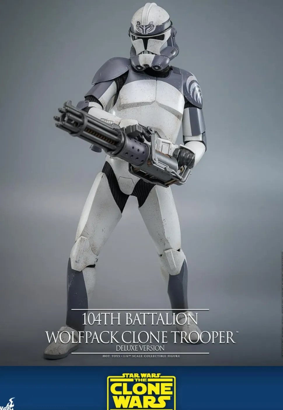Star Wars: The Clone Wars - 104th Battalion Wolfpack Clone Trooper Deluxe Version 1/6th Scale Hot Toys Action Figure