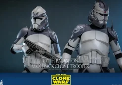 Star Wars: The Clone Wars - 104th Battalion Wolfpack Clone Trooper 1/6th Scale Hot Toys Action Figure