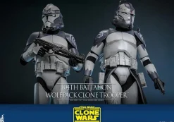 Star Wars: The Clone Wars - 104th Battalion Wolfpack Clone Trooper 1/6th Scale Hot Toys Action Figure