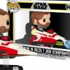 Star Wars: The Clone Wars - Obi-Wan Kenobi in Delta-7 Jedi Starfighter Pop! Rides Vinyl Figure