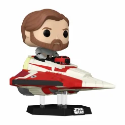 Star Wars: The Clone Wars - Obi-Wan Kenobi in Delta-7 Jedi Starfighter Pop! Rides Vinyl Figure