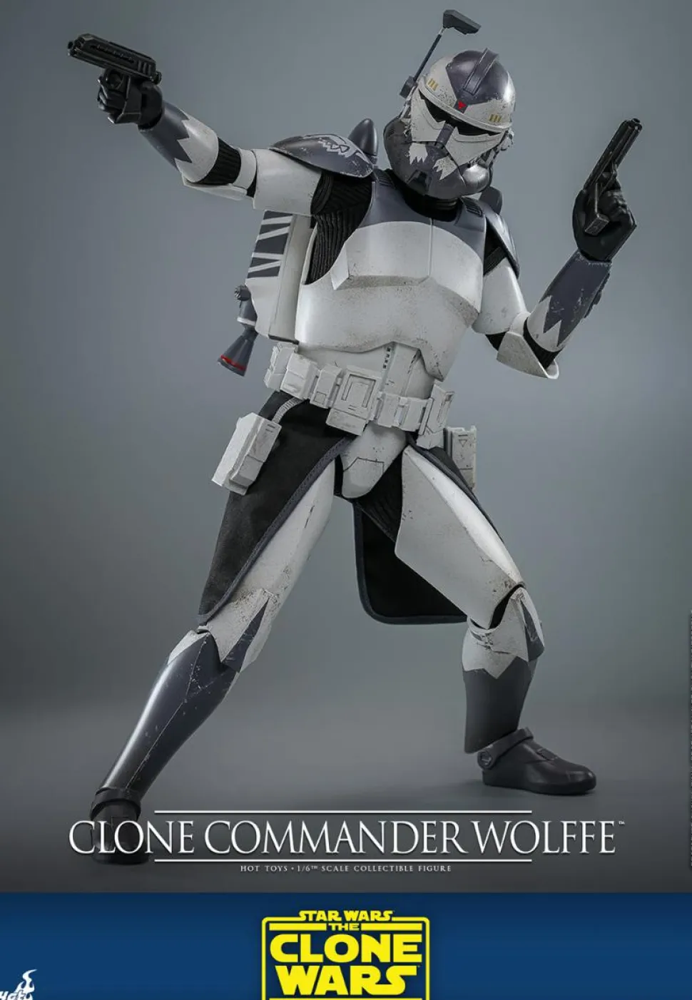 Star Wars: The Clone Wars - Clone Commander Wolffe 1/6th Scale Hot Toys Action Figure