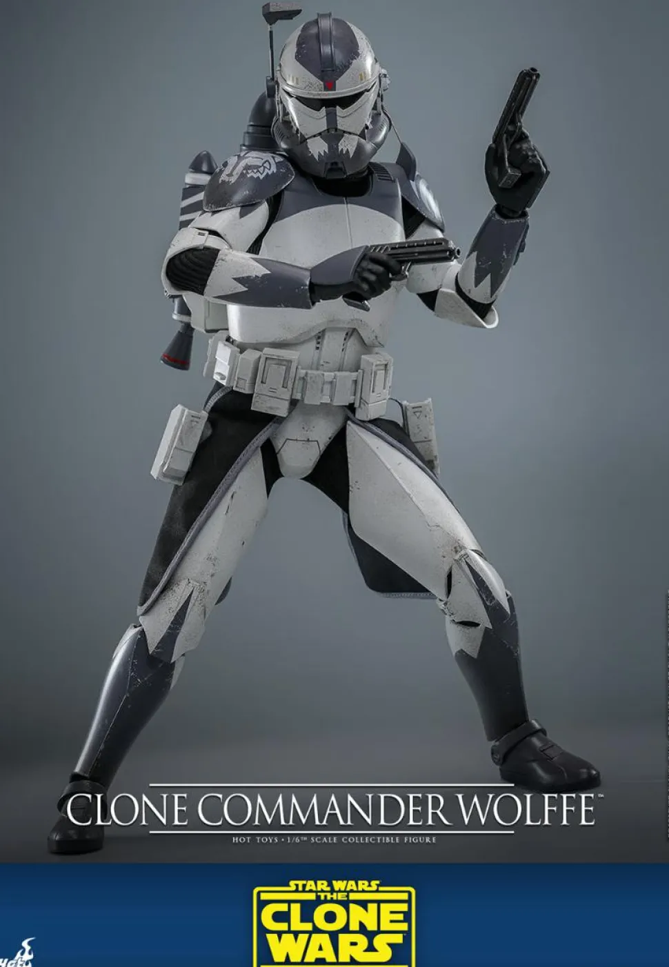 Star Wars: The Clone Wars - Clone Commander Wolffe 1/6th Scale Hot Toys Action Figure