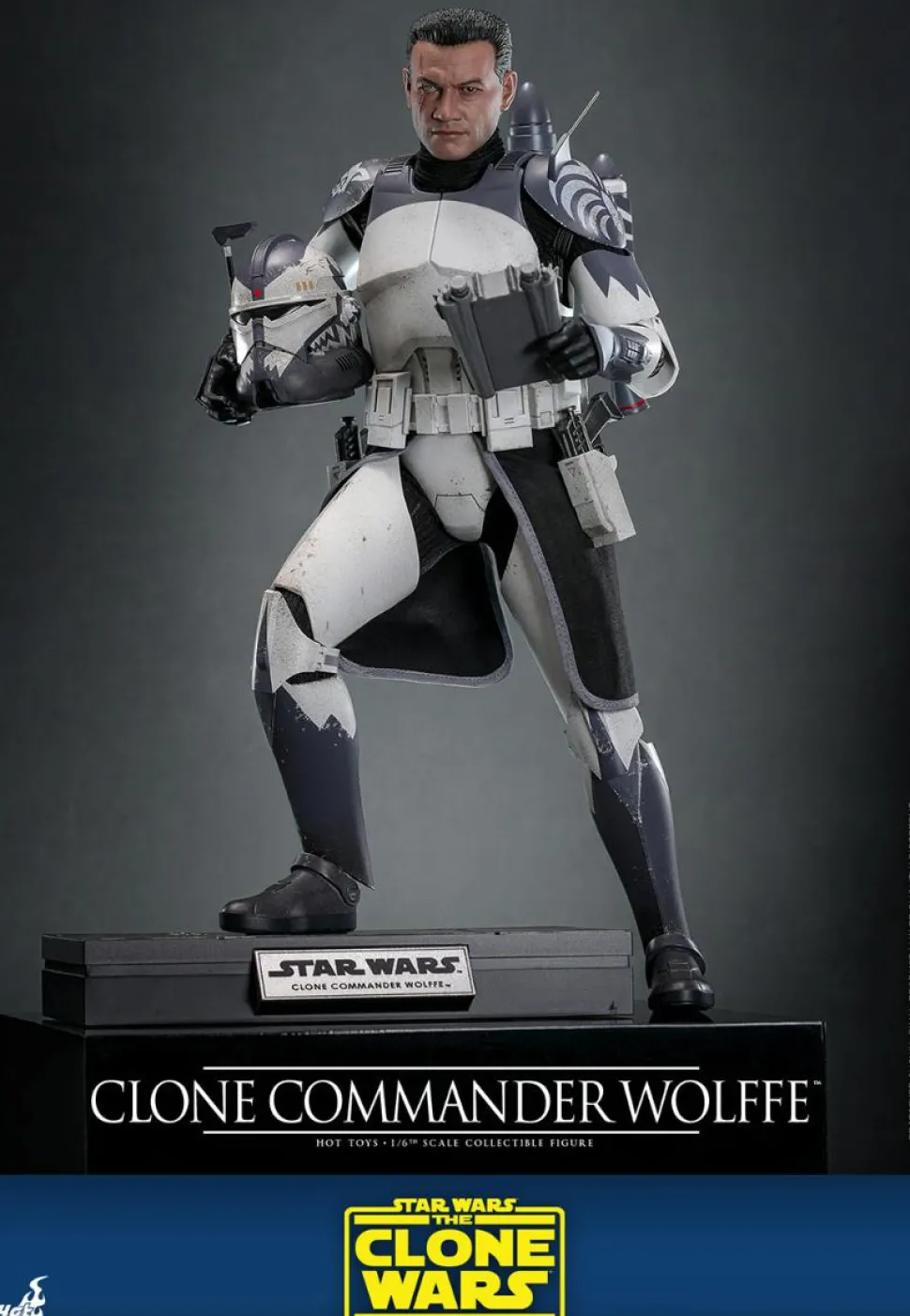 Star Wars: The Clone Wars - Clone Commander Wolffe 1/6th Scale Hot Toys Action Figure