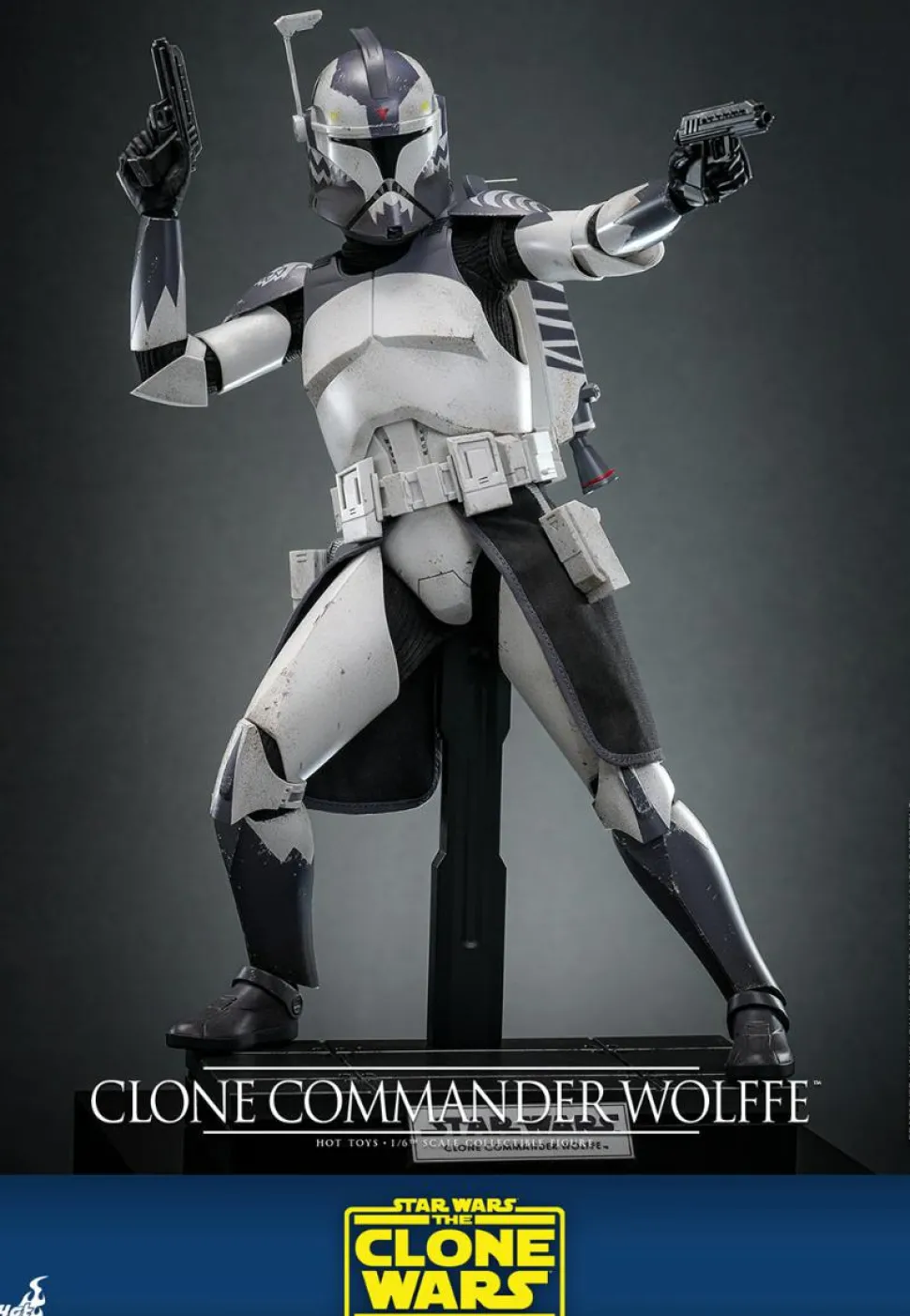 Star Wars: The Clone Wars - Clone Commander Wolffe 1/6th Scale Hot Toys Action Figure