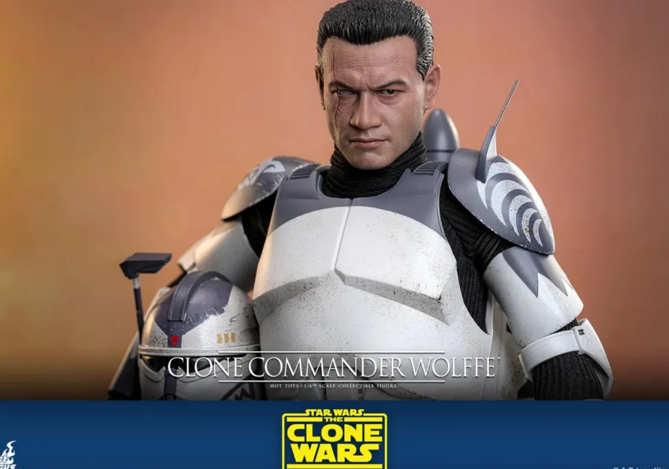 Star Wars: The Clone Wars - Clone Commander Wolffe 1/6th Scale Hot Toys Action Figure
