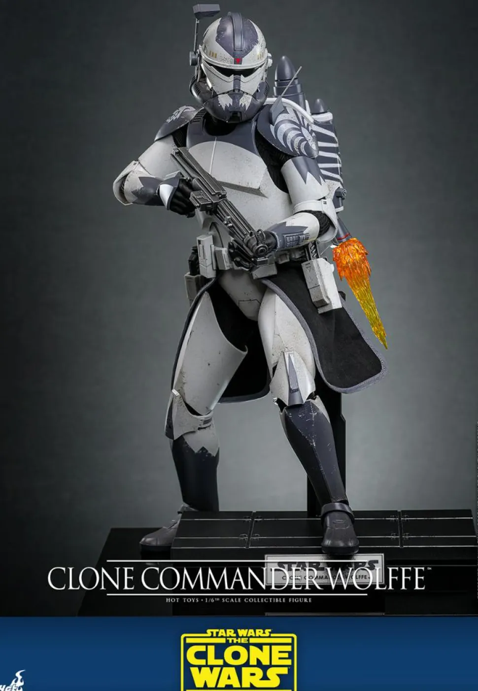 Star Wars: The Clone Wars - Clone Commander Wolffe 1/6th Scale Hot Toys Action Figure
