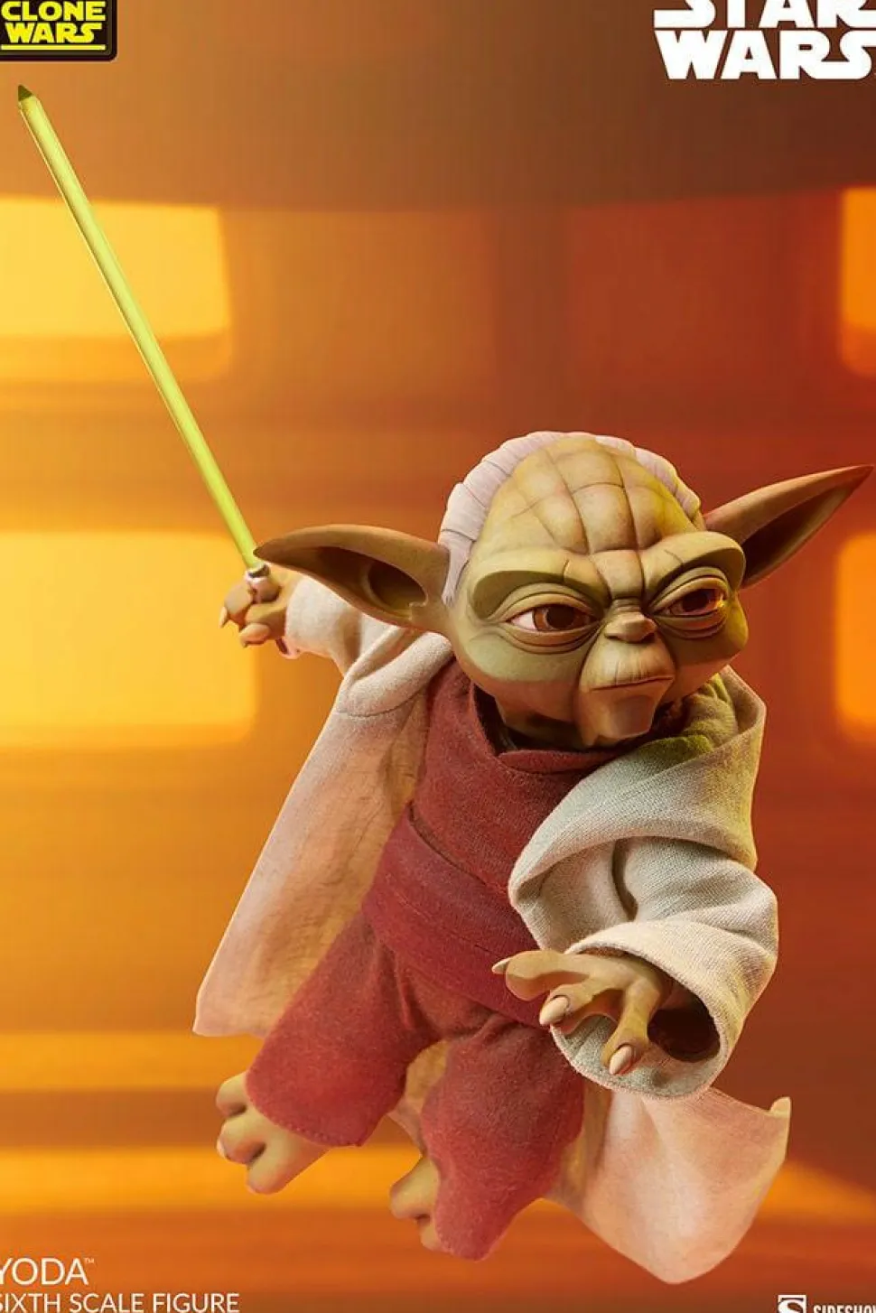 Star Wars: The Clone Wars - Yoda 1/6th Scale Action Figure