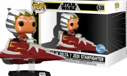 Star Wars: The Clone Wars - Ahsoka Tano in Delta-7B Jedi Starfighter Pop! Rides Vinyl Figure