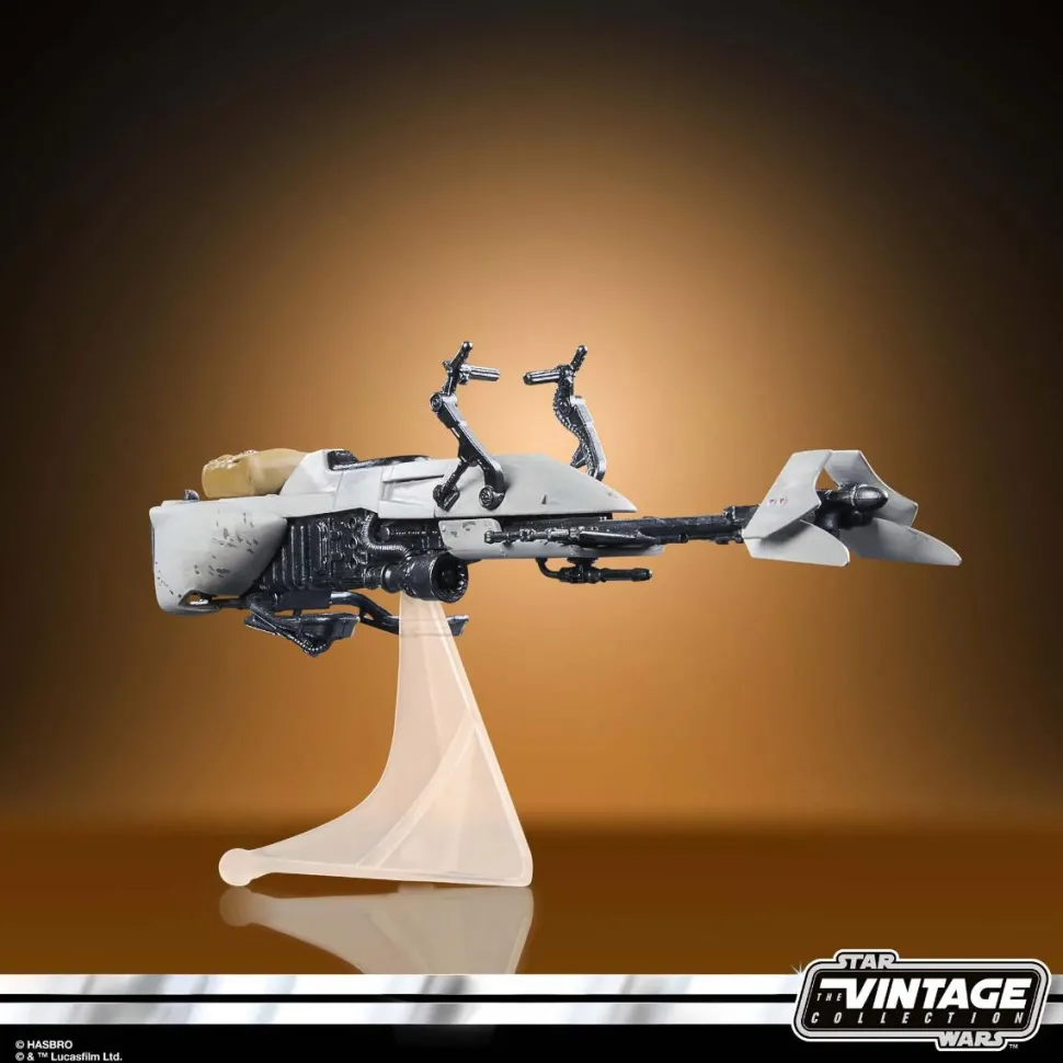 Star Wars: The Mandalorian - Speeder Bike with Scout Trooper & Grogu Vintage Collection Kenner 3.75" Scale Action Figure Vehicle Playset