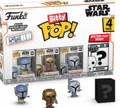 Star Wars: The Mandalorian - Heavy Infantry Mandalorian, The Armorer, Bo-Katan Kryze & Mystery Bitty Pop! Vinyl Figure 4-Pack
