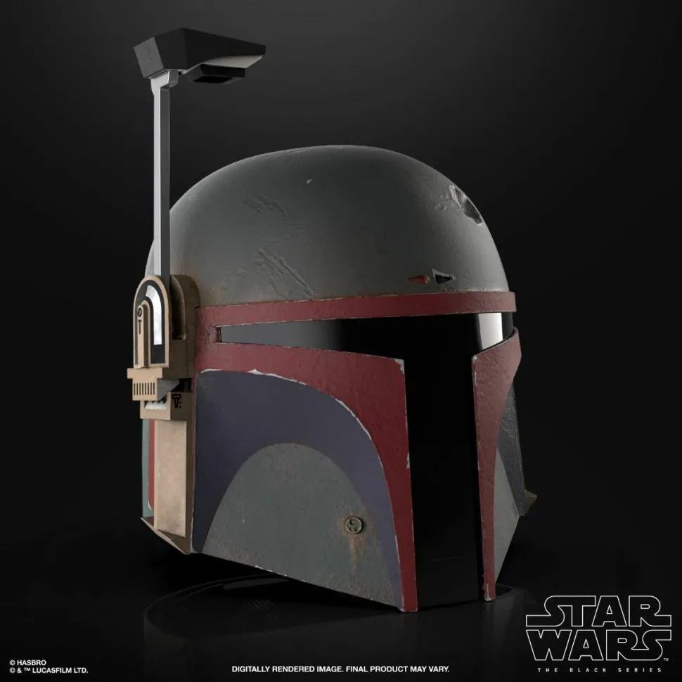 Star Wars: The Mandalorian - Boba Fett (Re-Armored) Premium Electronic The Black Series 1:1 Scale Life-Size Helmet Replica