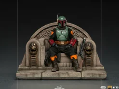 Star Wars: The Mandalorian - Boba Fett on Throne Deluxe 1/10th Scale Statue