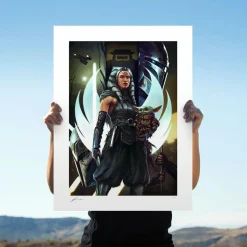 Star Wars: The Mandalorian - The Jedi: Ahsoka Tano & Grogu Fine Art Print by Richard Luong