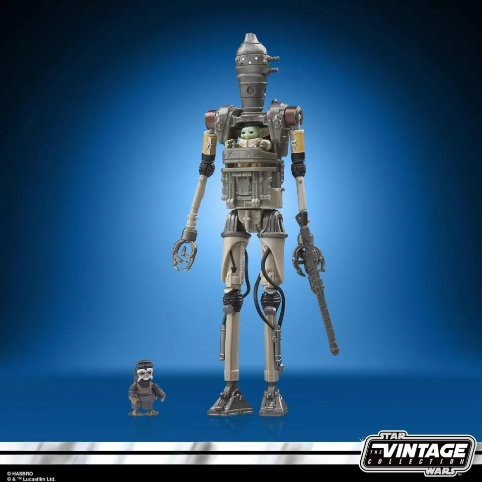 Star Wars: The Mandalorian - IG-12, Grogu & Anzellan Vintage Collection Kenner 3.75" Scale Action Figure