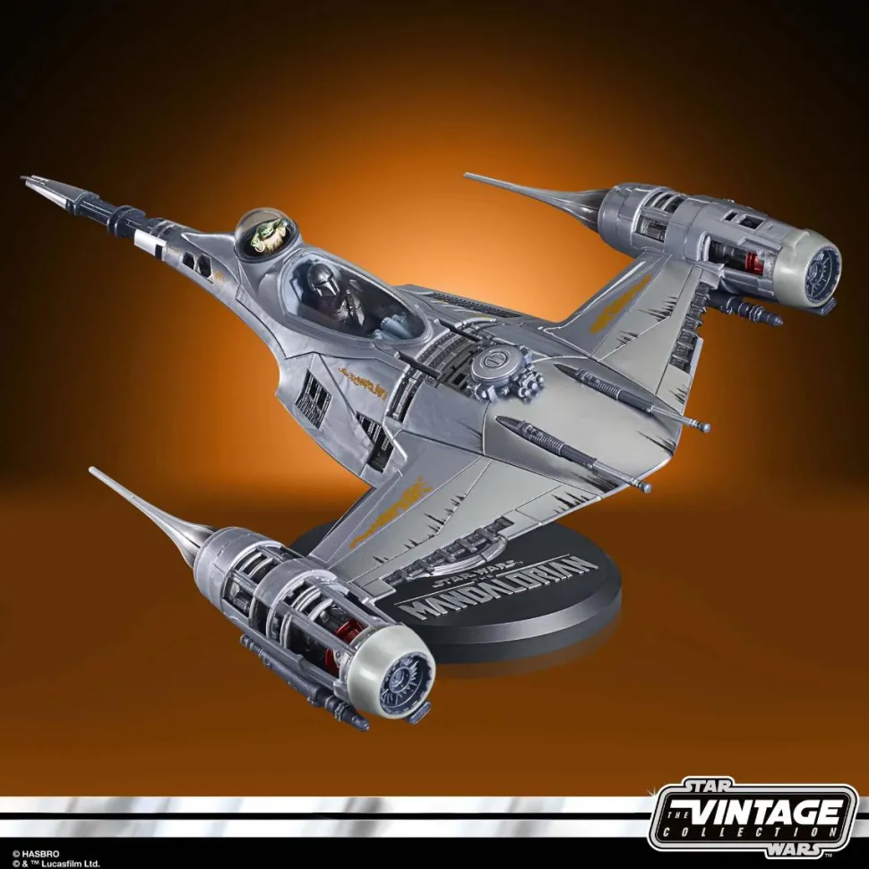 Star Wars: The Mandalorian - The Mandalorian's N-1 Starfighter & The Mandalorian Vintage Collection Kenner 3.75" Scale Action Figure Vehicle