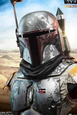 Star Wars: The Mandalorian - Boba Fett 1:1 Scale Life-Size Bust Statue