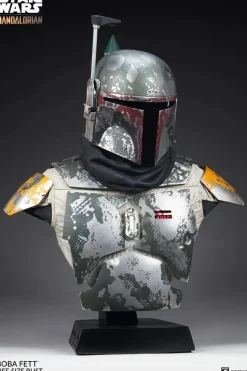 Star Wars: The Mandalorian - Boba Fett 1:1 Scale Life-Size Bust Statue