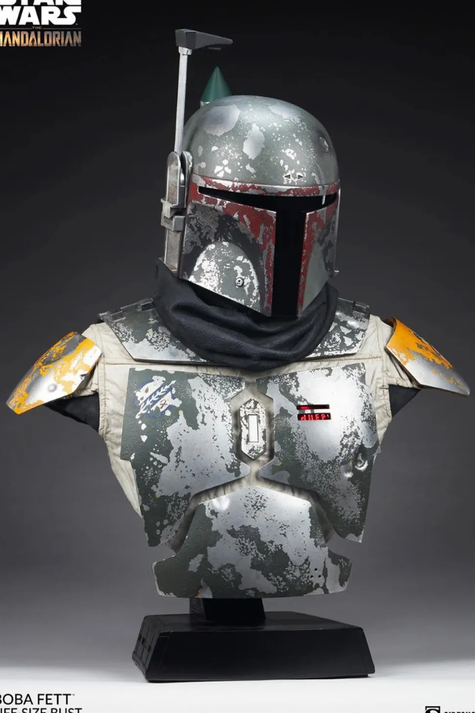 Star Wars: The Mandalorian - Boba Fett 1:1 Scale Life-Size Bust Statue