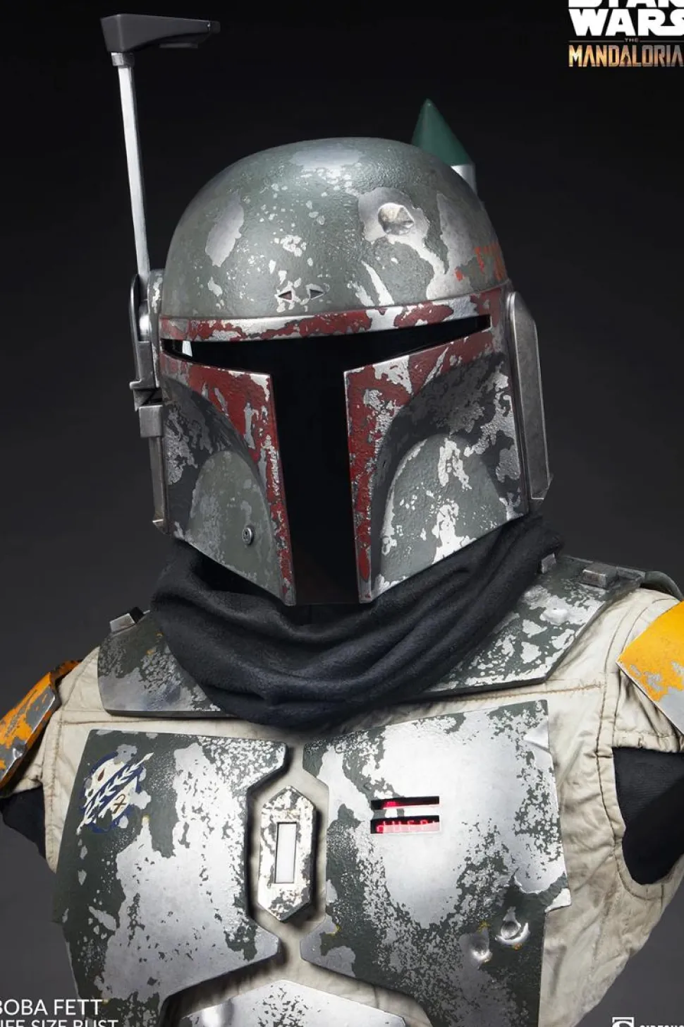 Star Wars: The Mandalorian - Boba Fett 1:1 Scale Life-Size Bust Statue
