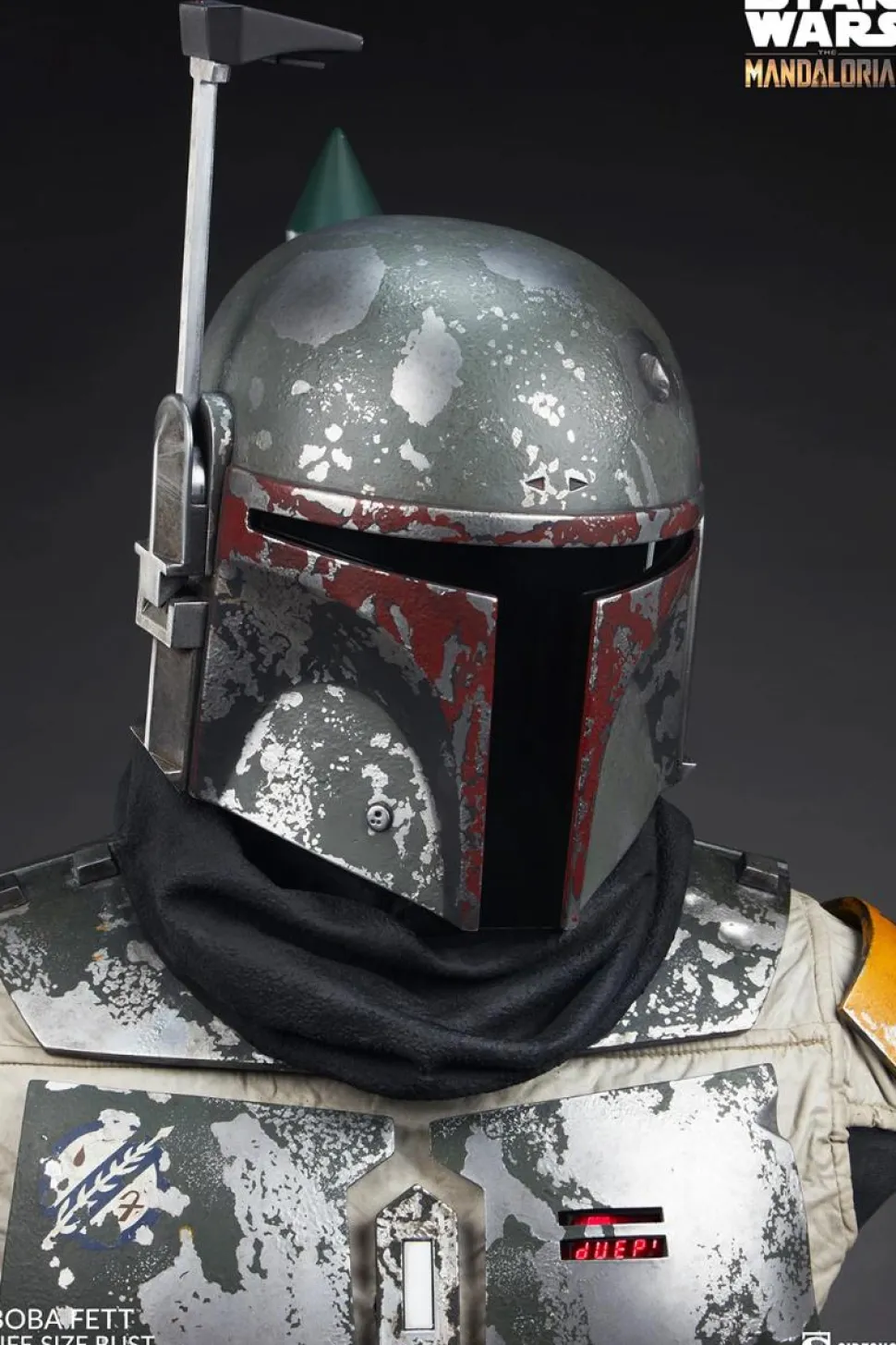 Star Wars: The Mandalorian - Boba Fett 1:1 Scale Life-Size Bust Statue