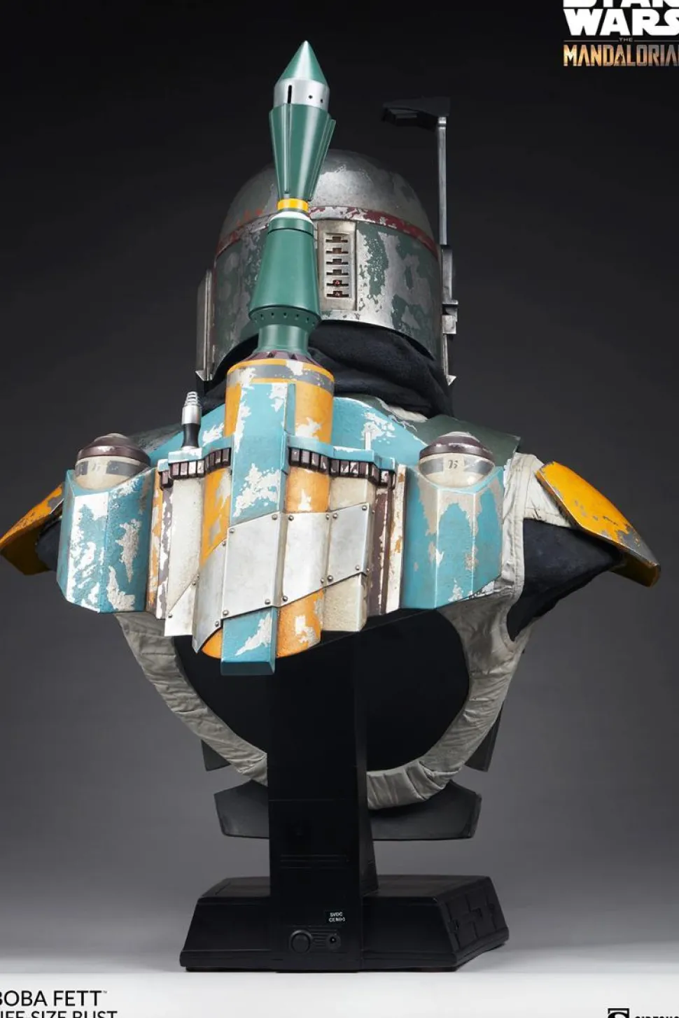Star Wars: The Mandalorian - Boba Fett 1:1 Scale Life-Size Bust Statue