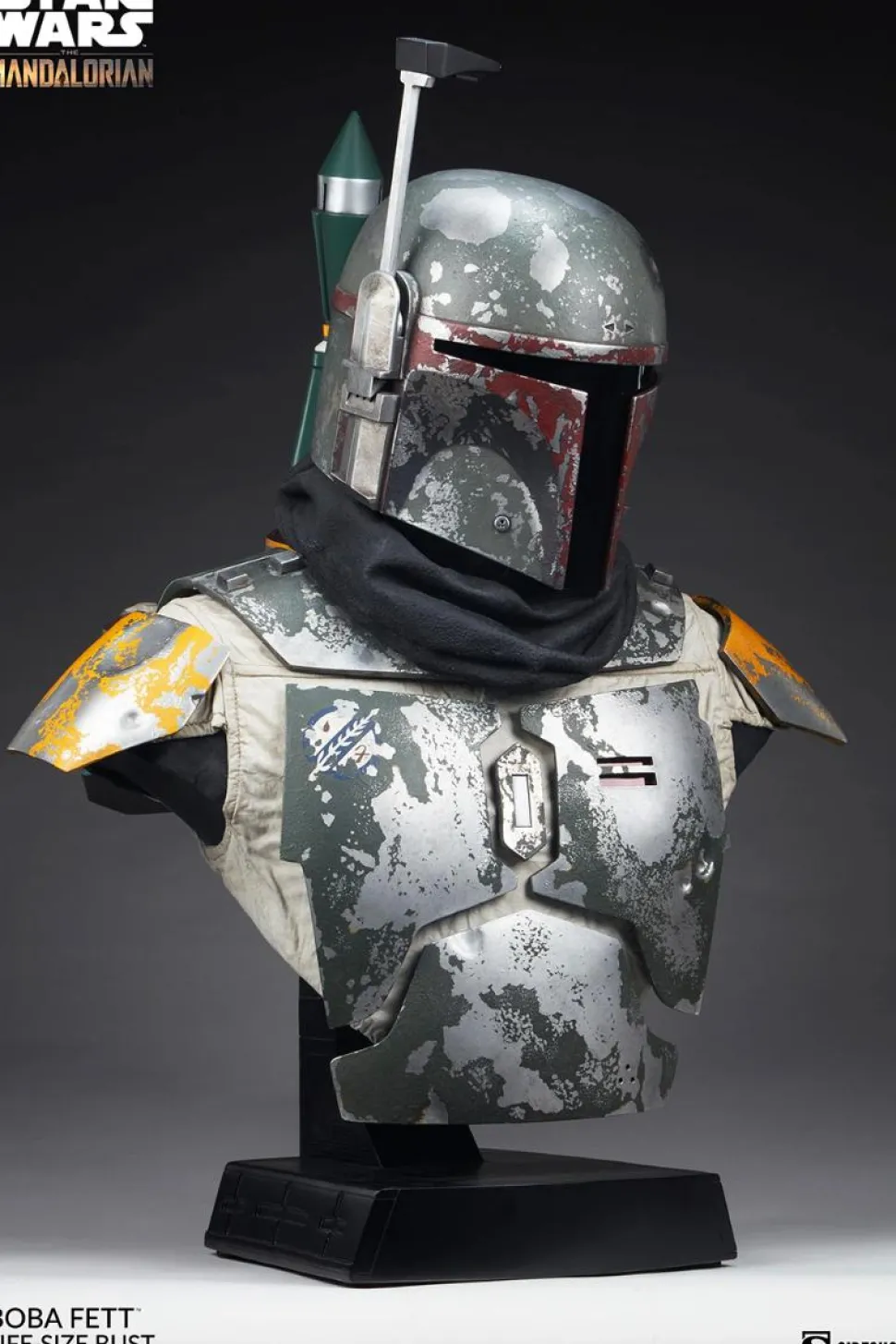 Star Wars: The Mandalorian - Boba Fett 1:1 Scale Life-Size Bust Statue