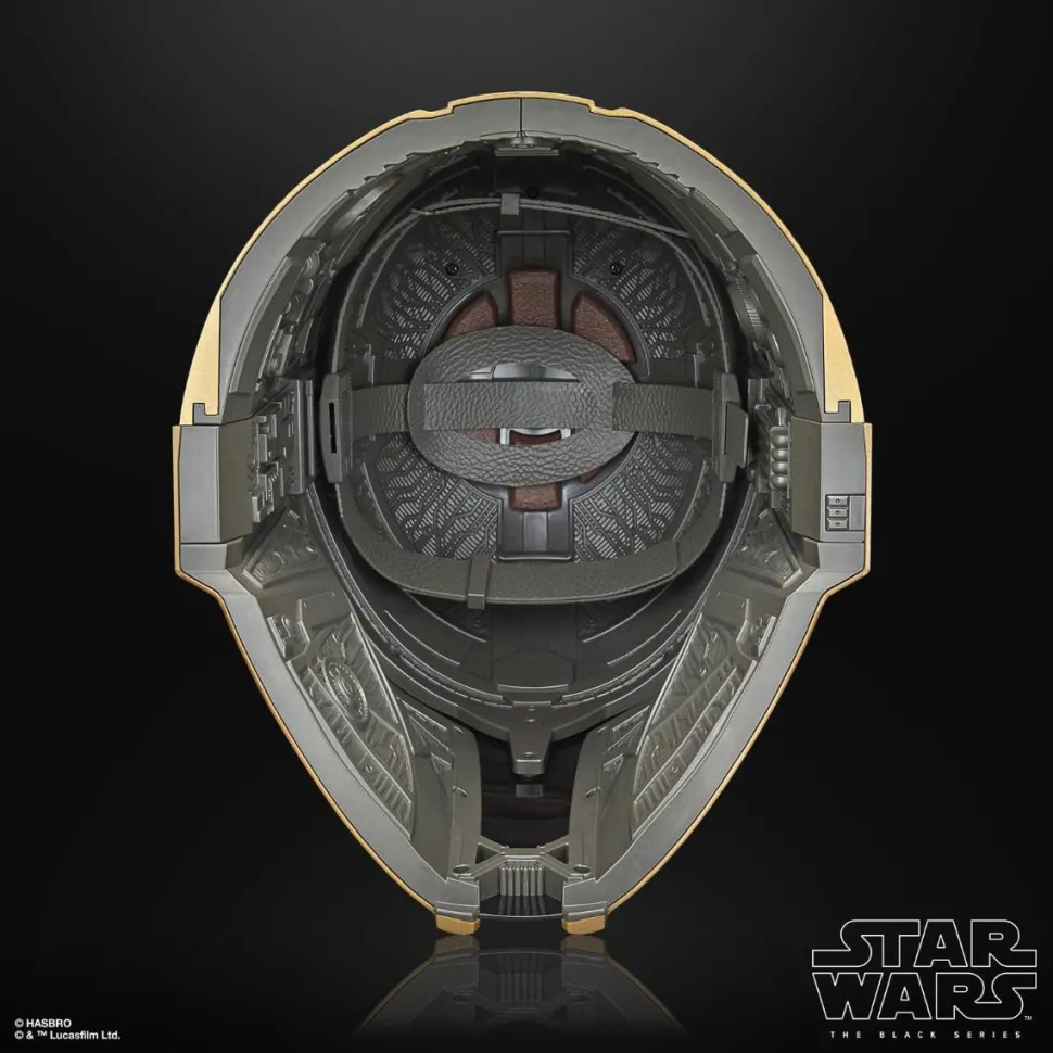 Star Wars: The Mandalorian - The Armorer Premium Electronic Helmet Black Series 1:1 Scale Life-Size Prop Replica