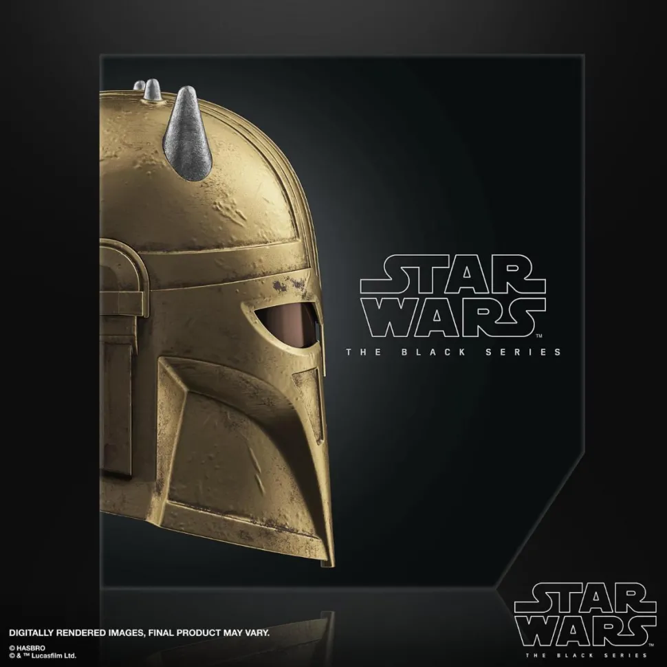 Star Wars: The Mandalorian - The Armorer Premium Electronic Helmet Black Series 1:1 Scale Life-Size Prop Replica