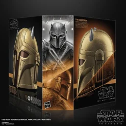 Star Wars: The Mandalorian - The Armorer Premium Electronic Helmet Black Series 1:1 Scale Life-Size Prop Replica