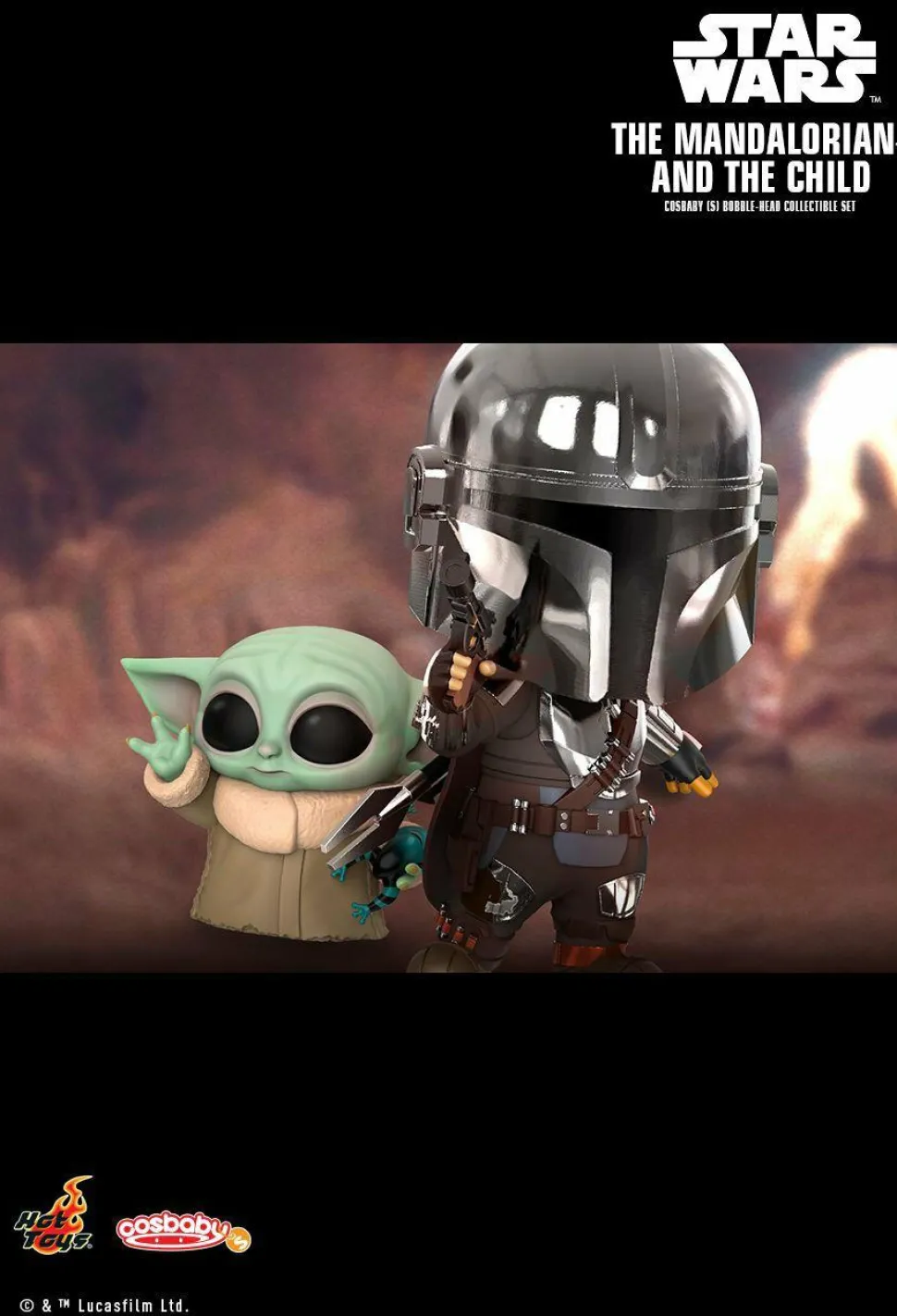 Star Wars: The Mandalorian - The Mandalorian & The Child Cosbaby (S) Hot Toys Figure 2-Pack