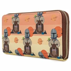 Star Wars: The Mandalorian - Bantha Ride 8” Faux Leather Zip-Around Wallet