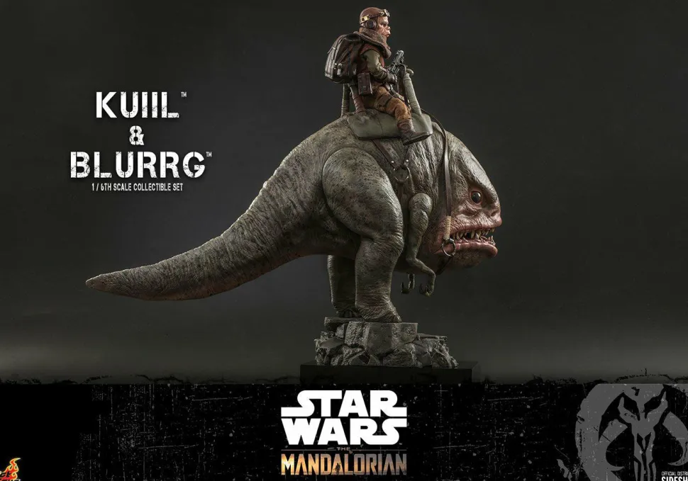 Star Wars: The Mandalorian - Kuiil & Blurrg 1/6th Scale Hot Toys Action Figure 2-Pack